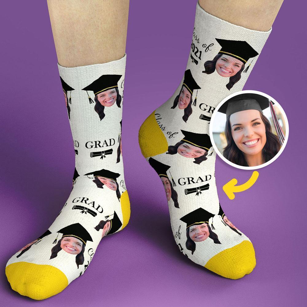 Custom photo Socks Personalised Printed Socks Graduation Gift for Teacher