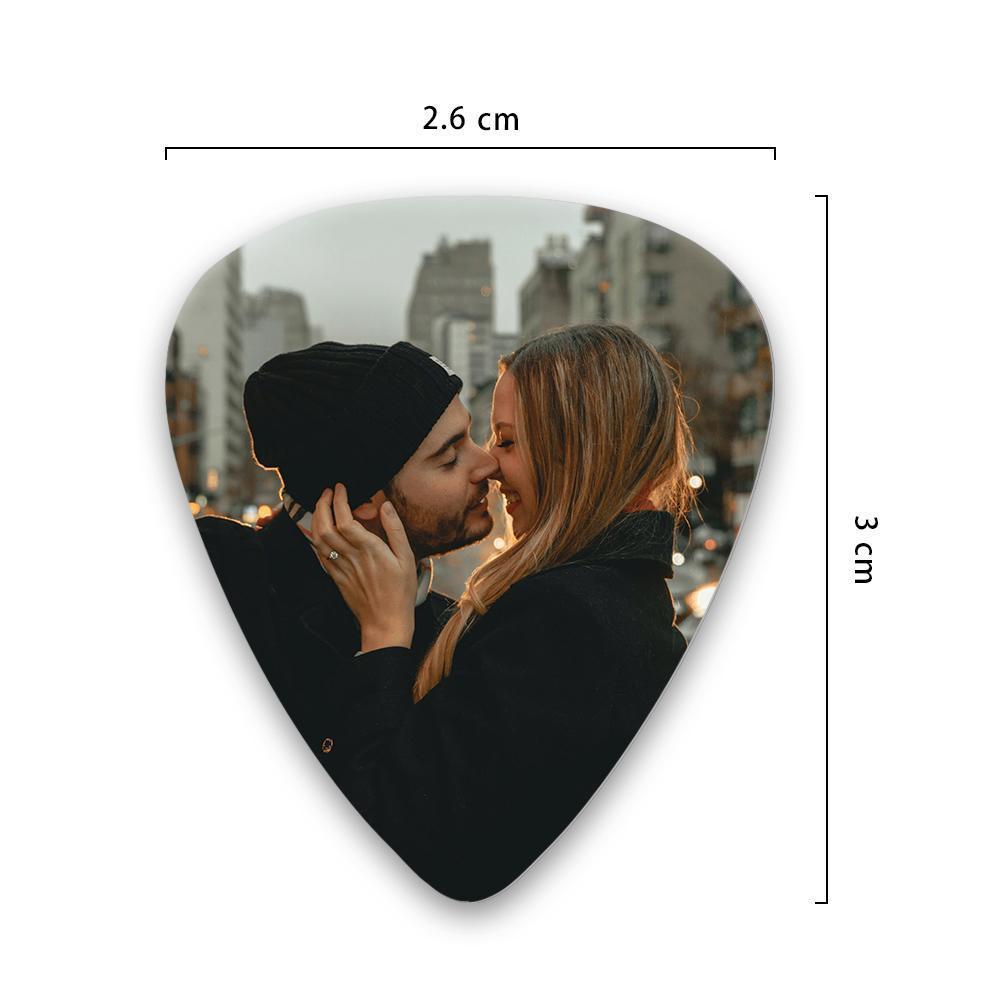 Personalised Guitar Pick with Photo for Musicians Customized for Boyfriend -12Pcs