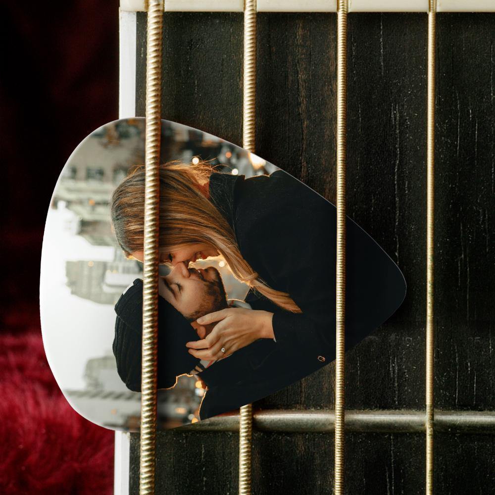 Personalised Guitar Pick with Photo for Musicians Customized Christmas Gifts for Boyfriend -12Pcs