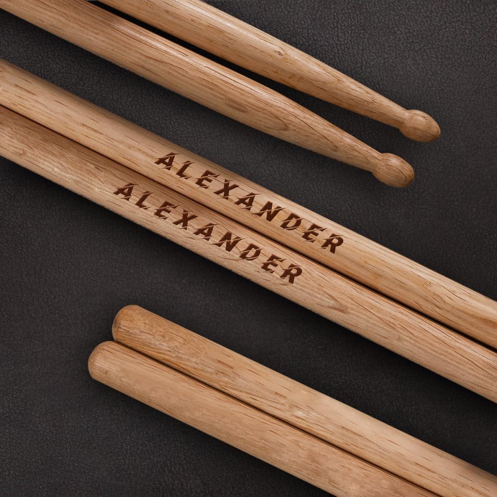 Custom Engraved Drumsticks Unique Gifts for Drummer