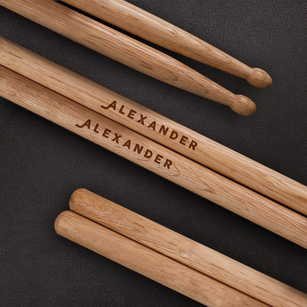 Custom Engraved Drumsticks Gifts for Drummer