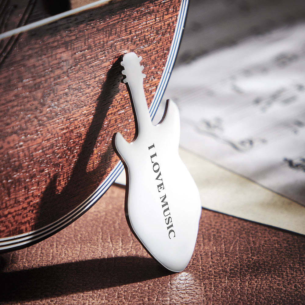 Personalised Engraved Guitar Pick Custom Guitar-Shaped Pick Gift for Guitarist - soufeeluk