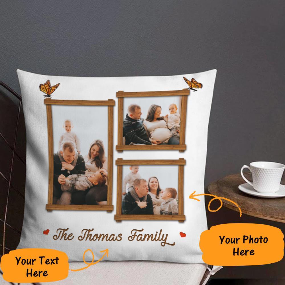 Custom Photo Pillow Family Photo Gift For Family - soufeeluk