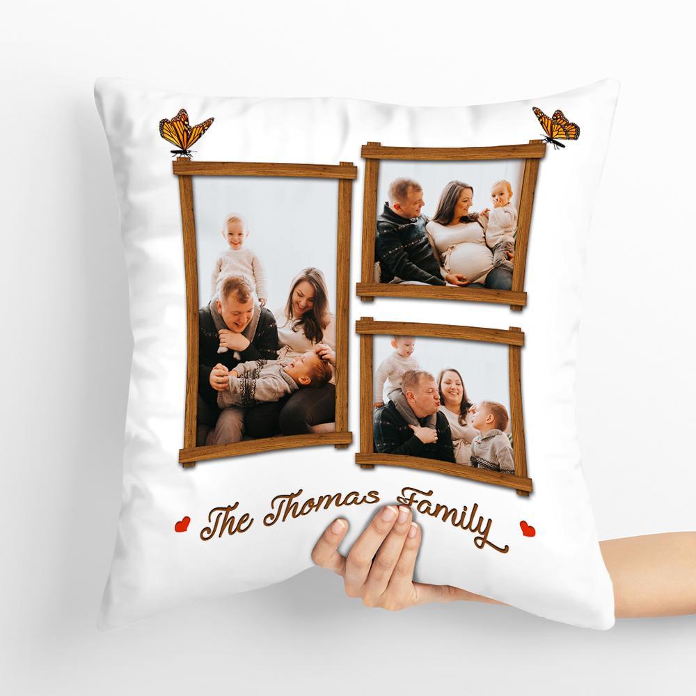 Custom Photo Pillow Family Photo Gift For Family - soufeeluk