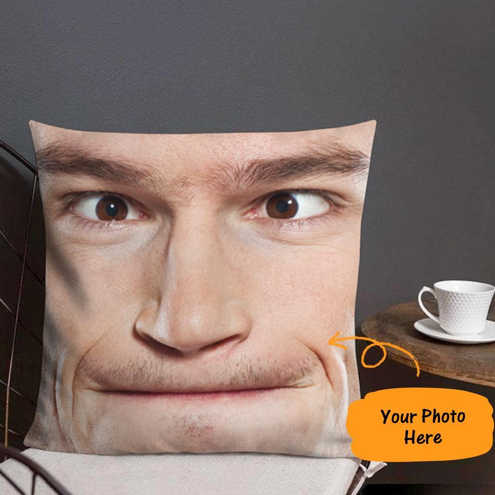 Custom Photo Pillow Spoof Face Pillow Gift For Friend - soufeeluk