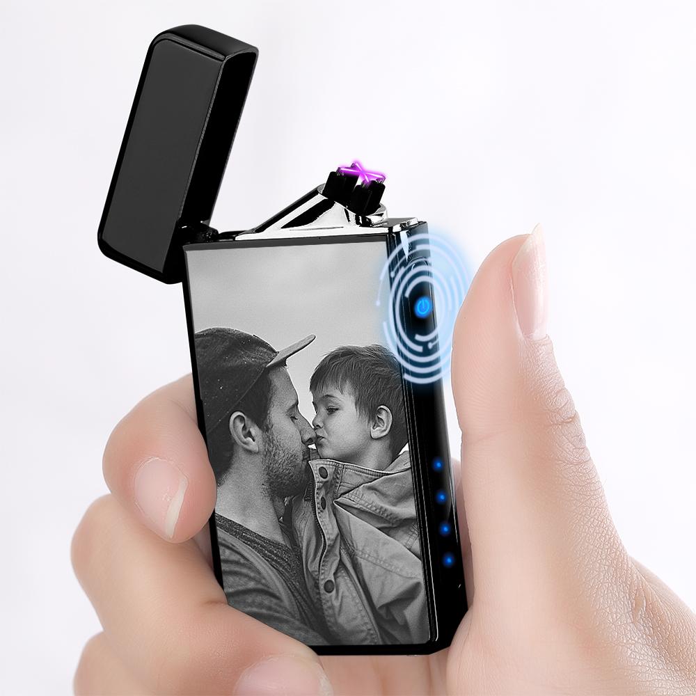 Photo Lighter Custom Photo Engraved Lighter Father's Day Gift - soufeeluk