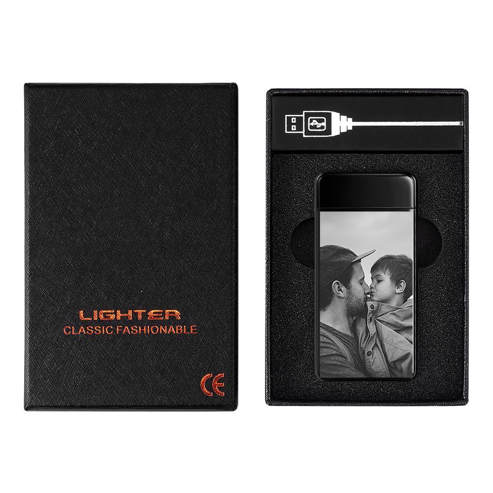 Photo Lighter Custom Photo Engraved Lighter Father's Day Gift - soufeeluk