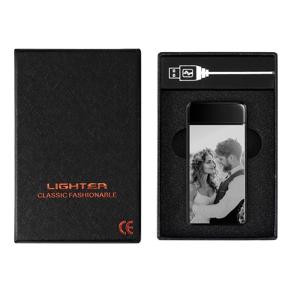 Custom Photo Lighter Engraved Calendar Lighter Valentine's Gift For Lovers - soufeeluk