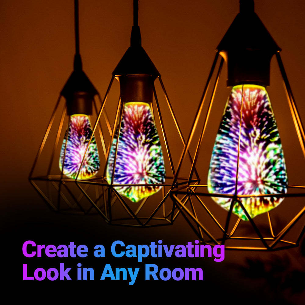 3D Fireworks Decorative Light Bulb Magic Glass Light - soufeeluk