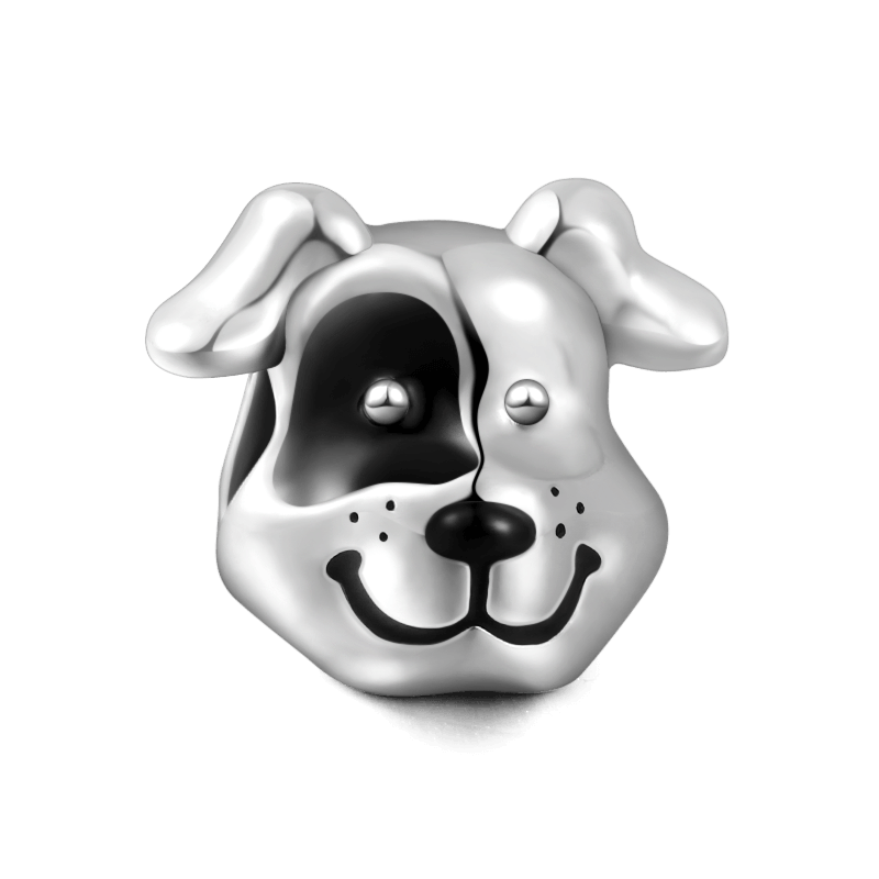 Spotted Dog Charm Silver - soufeelus