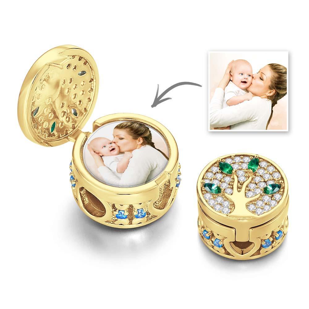 Custom Photo Charm Diamond Family Tree Unique Gifts - soufeeluk