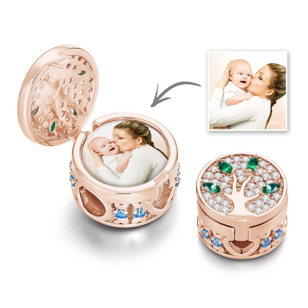 Custom Photo Charm Diamond Family Tree Unique Gifts - soufeeluk