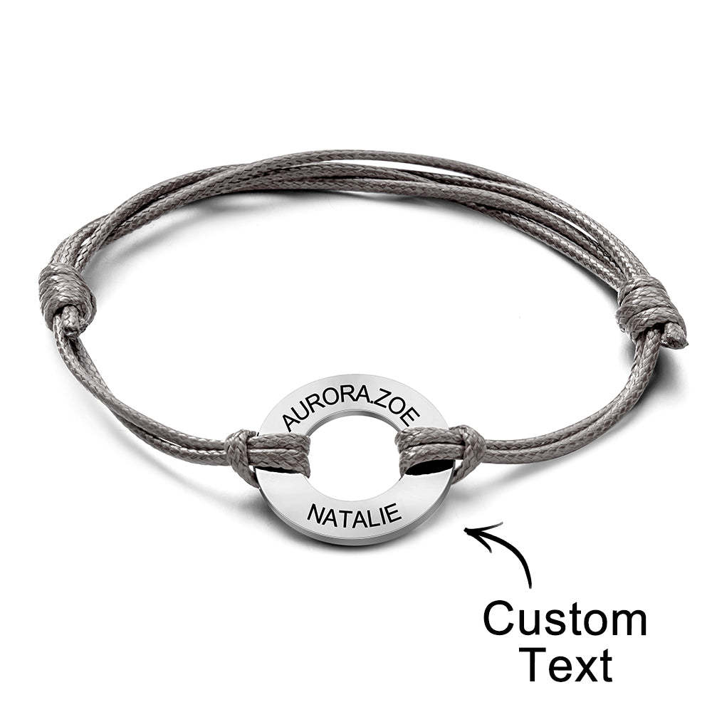 Custom Engraved Bracelet Simple Design Gifts For Dad - soufeeluk