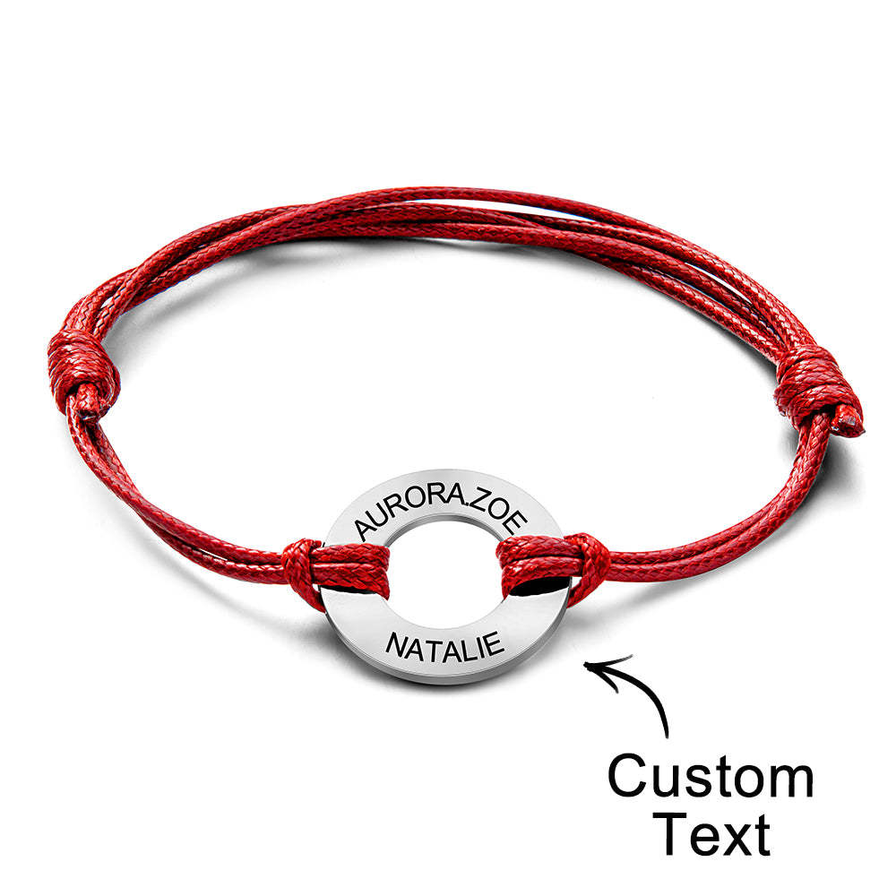 Custom Engraved Bracelet Simple Design Gifts For Dad - soufeeluk