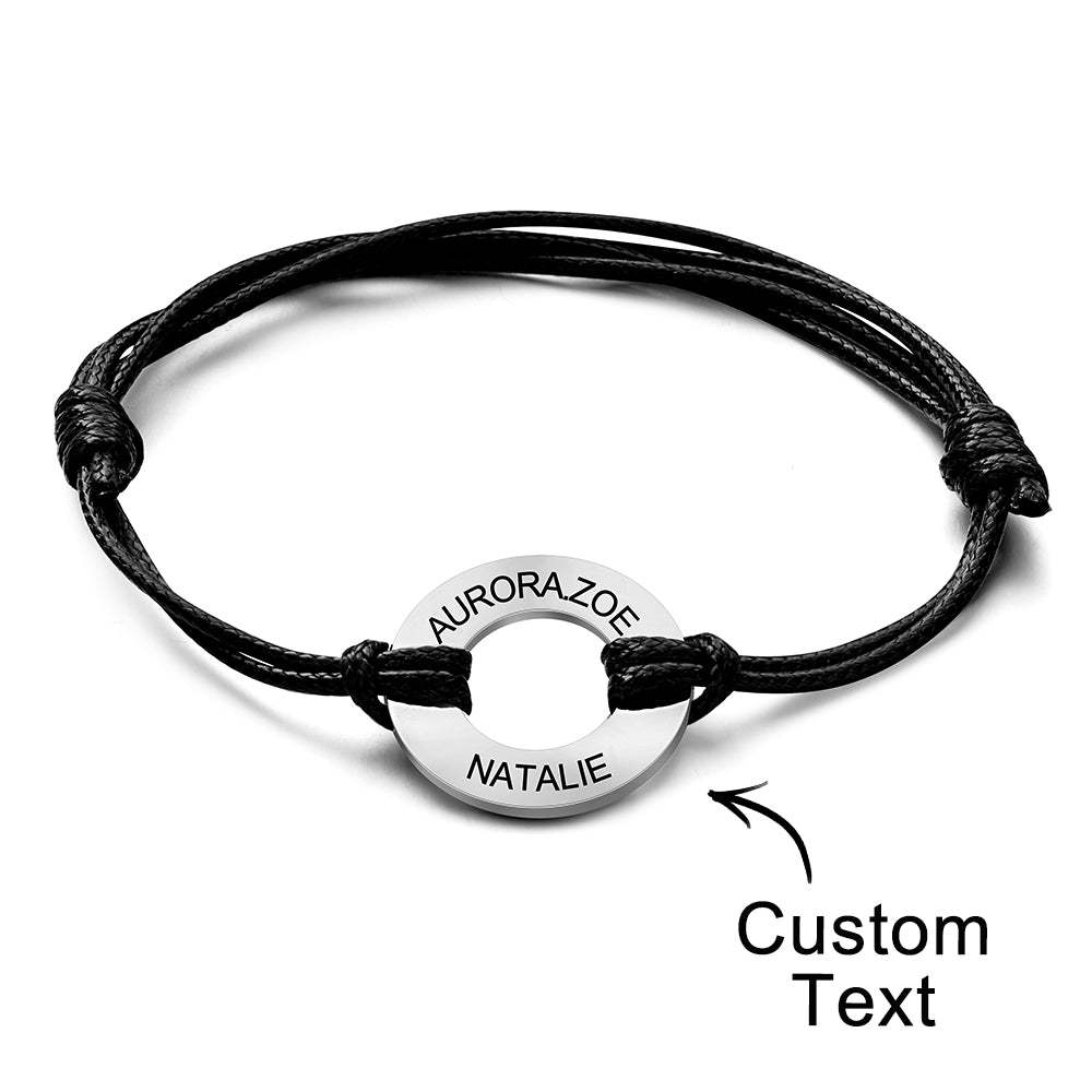 Custom Engraved Bracelet Simple Design Gifts For Dad - soufeeluk