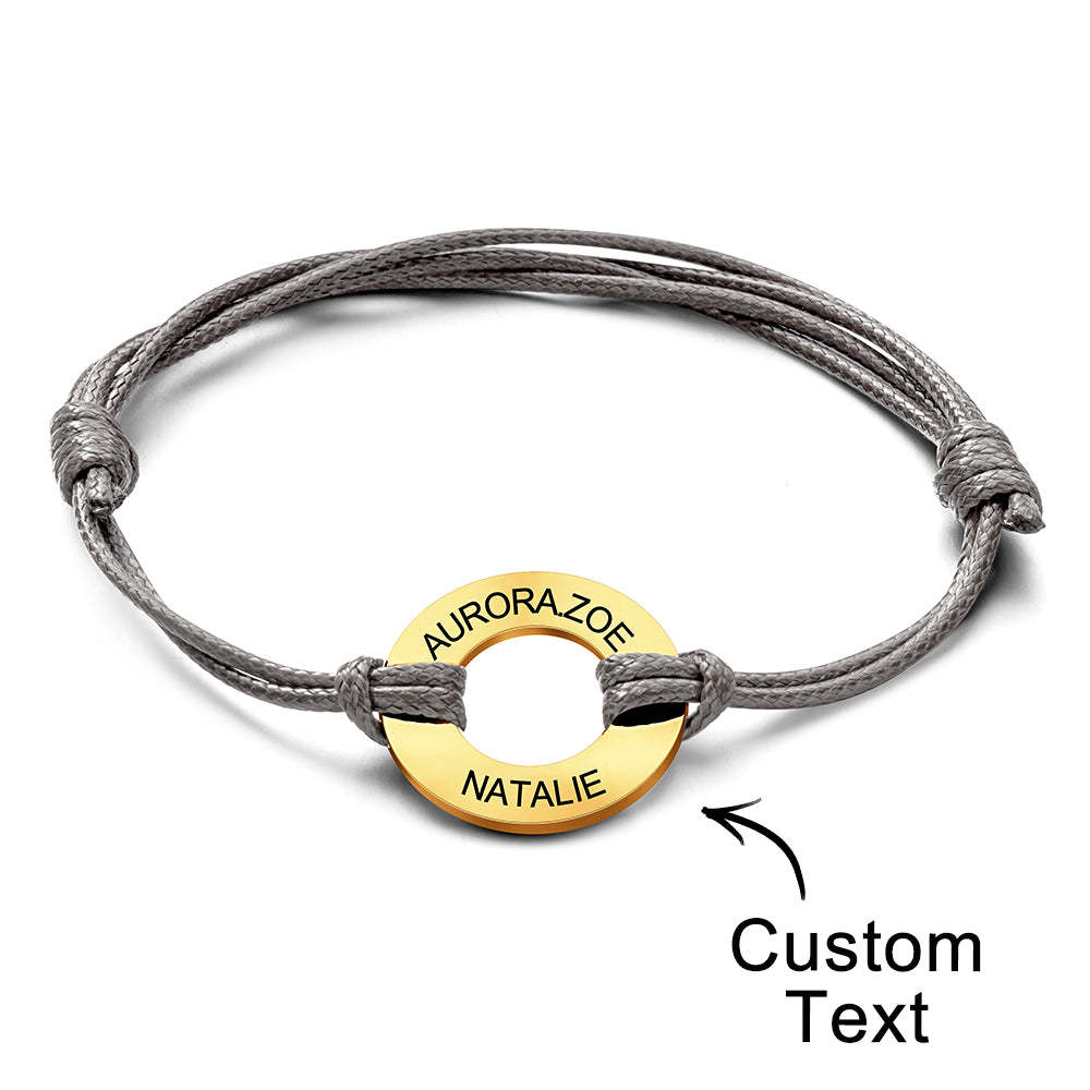 Custom Engraved Bracelet Simple Design Gifts For Dad - soufeeluk