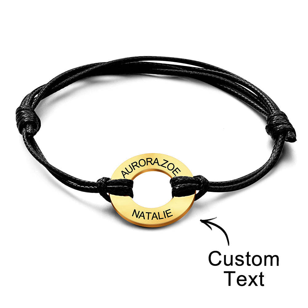 Custom Engraved Bracelet Simple Design Gifts For Dad - soufeeluk
