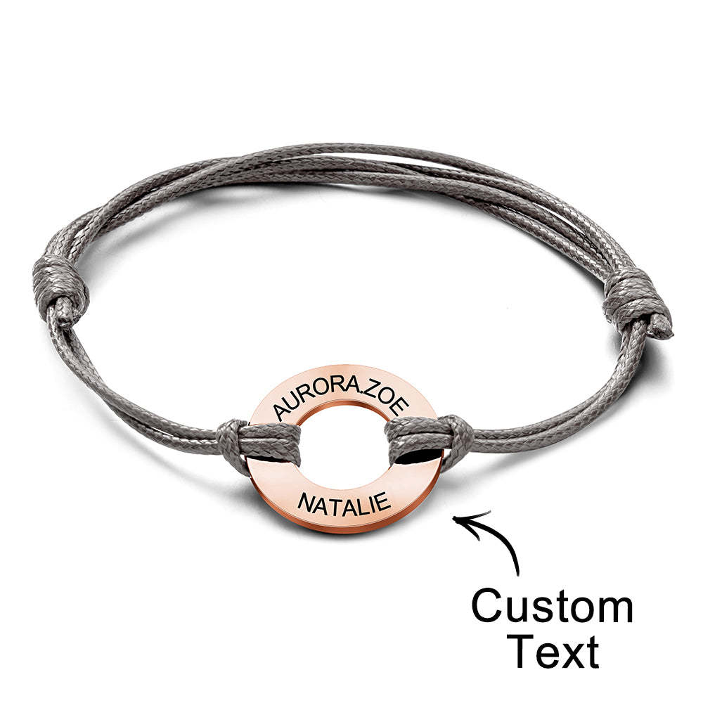Custom Engraved Bracelet Simple Design Gifts For Dad - soufeeluk