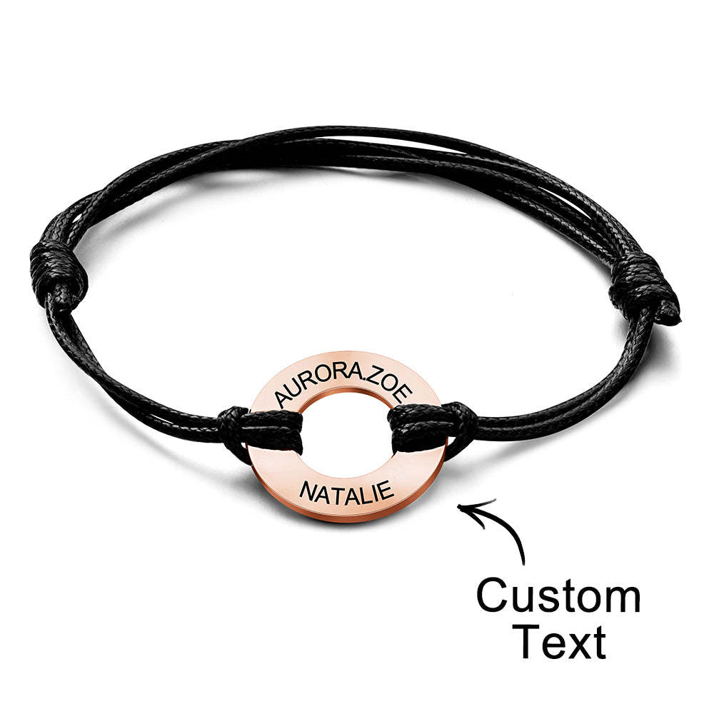 Custom Engraved Bracelet Simple Design Gifts For Dad - soufeeluk