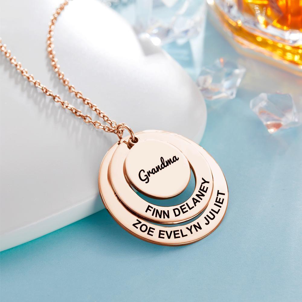 Engraved Necklace Name Necklace Memorial Gifts for Relatives