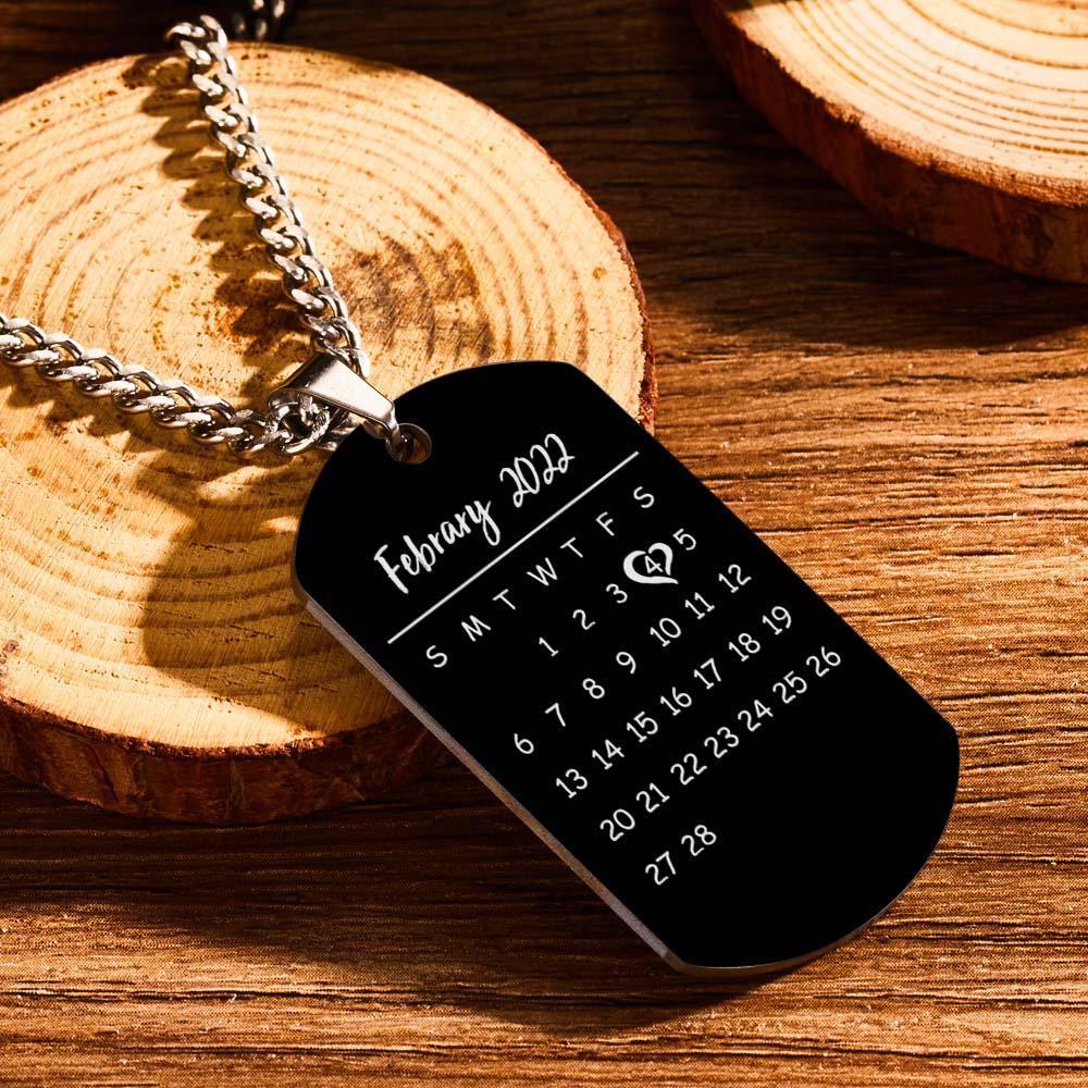 Men's Necklace Engraved Necklace Photo Necklace Optional Style Gifts for Him - soufeeluk