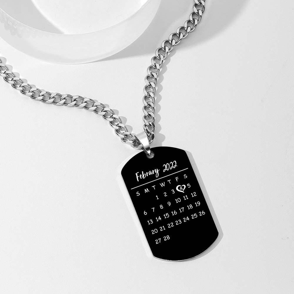 Men's Necklace Engraved Necklace Photo Necklace Optional Style Gifts for Him - soufeeluk