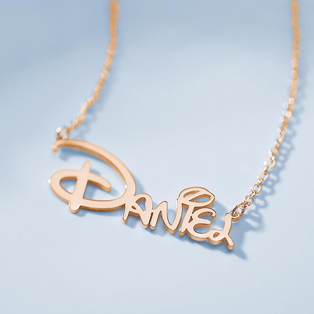Personalised Name Necklace Custom Name Necklace Sidney Style Name Gift Best Gift Rose Gold