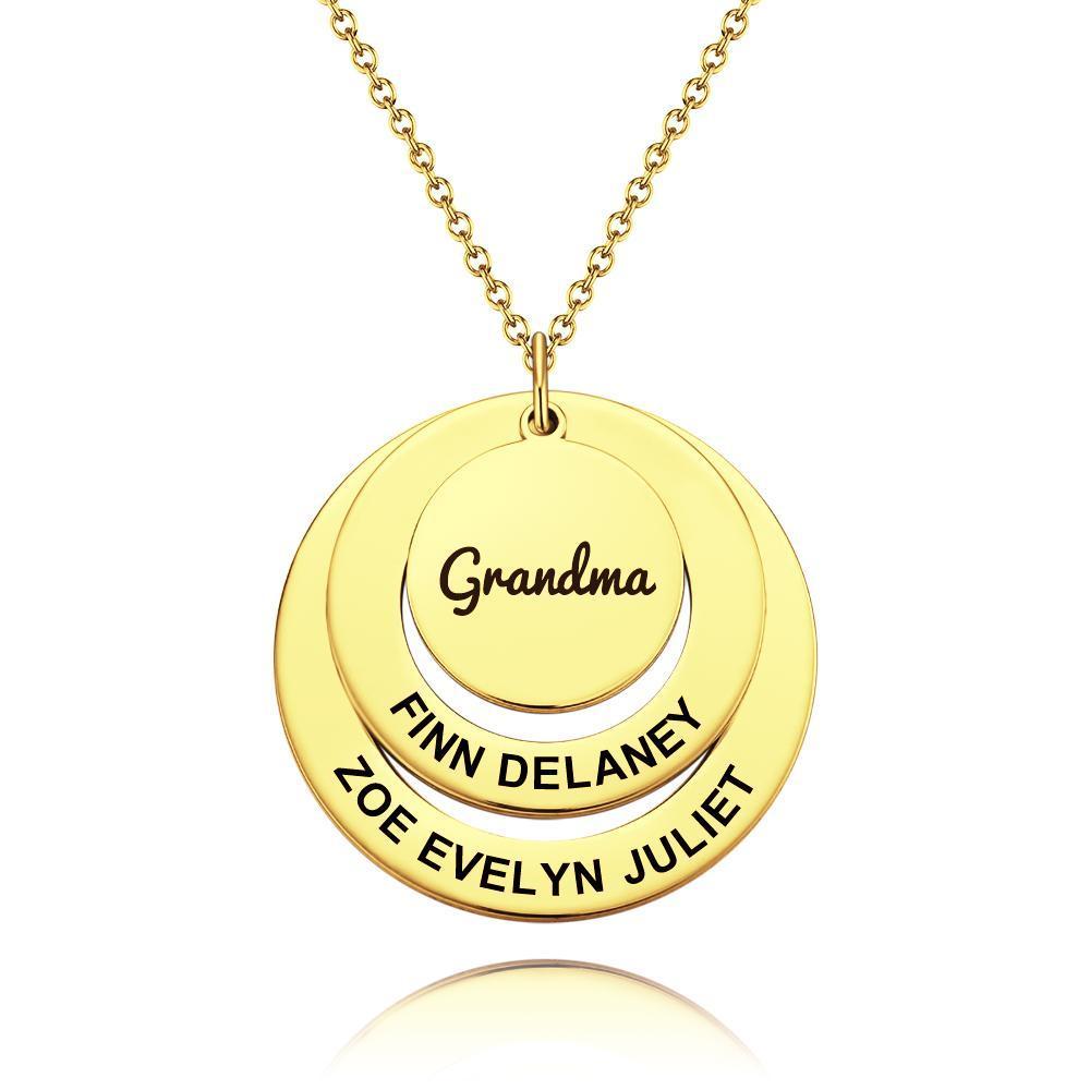 Engraved Necklace Name Necklace Memorial Gifts for Relatives