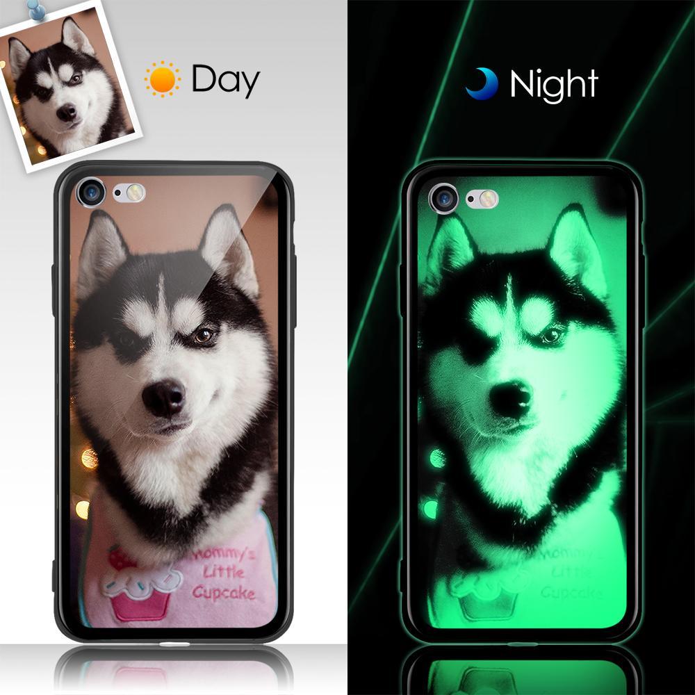 iPhone 7/8 Custom  Noctilucent Photo Protective Phone Case Glass Surface