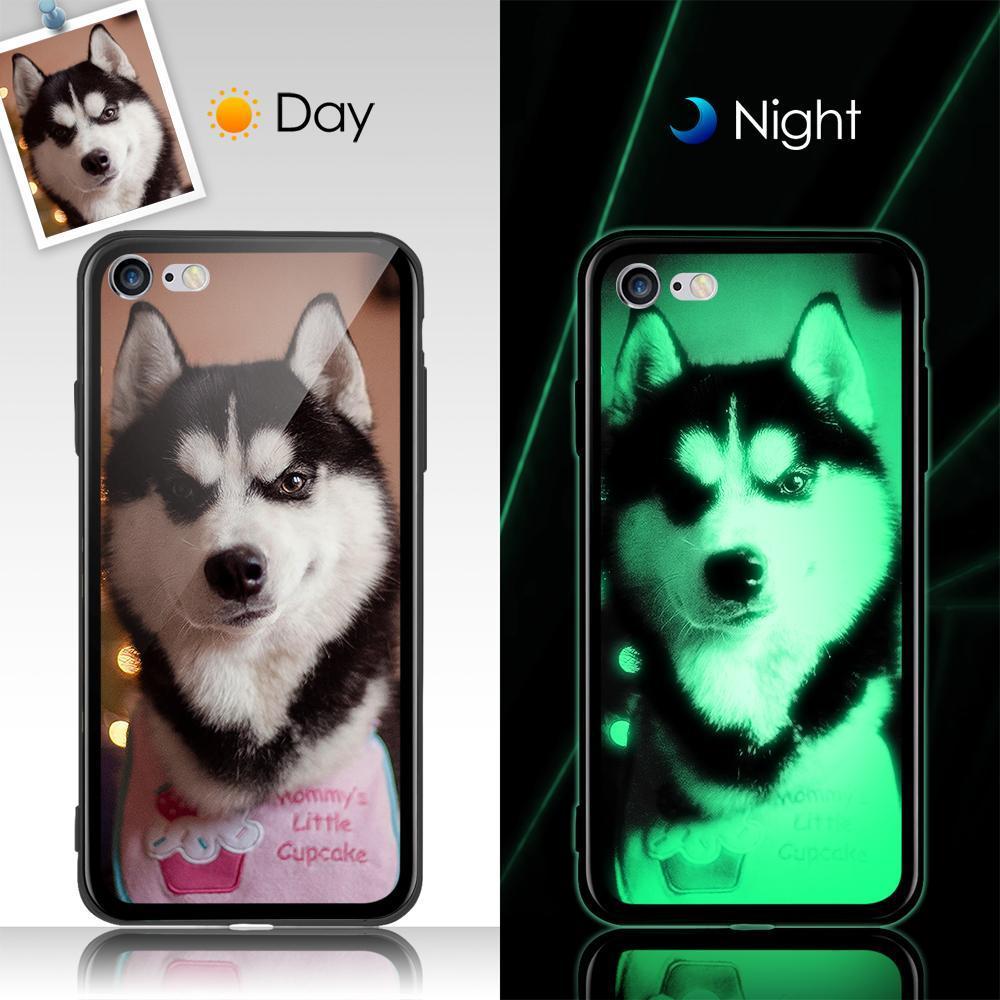 iPhone 6p/6sp Custom  Noctilucent Photo Protective Phone Case Glass Surface