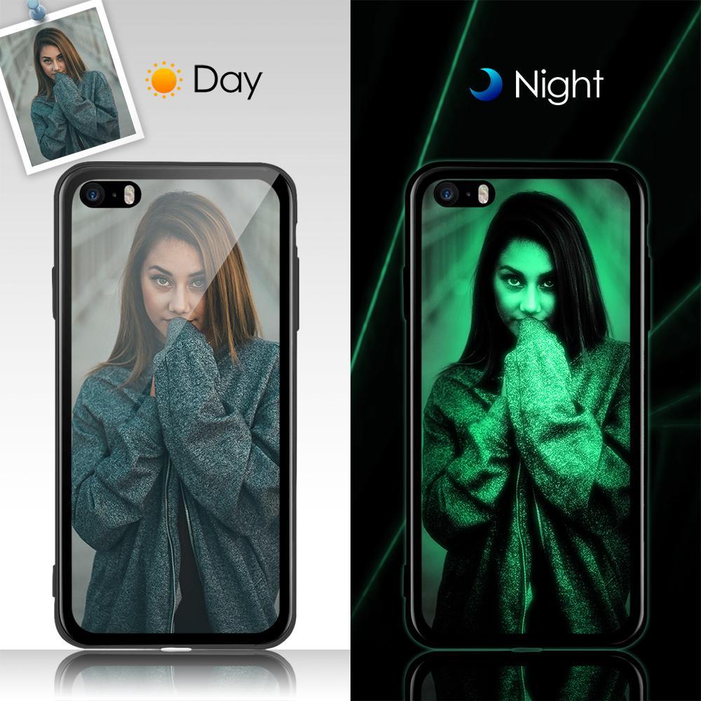 iPhone 5/Se Custom  Noctilucent Photo Protective Phone Case Glass Surface