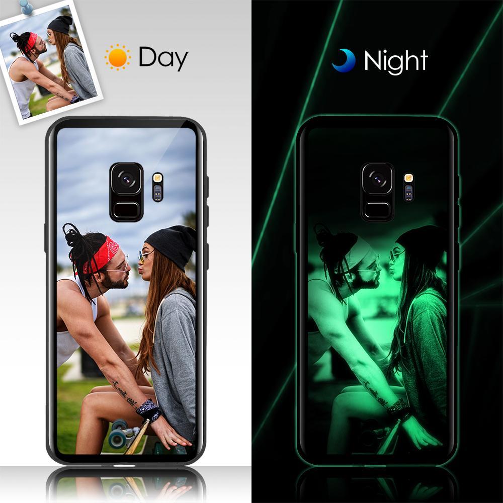Samsung Galaxy S9 Plus Custom Noctilucent Photo Protective Phone Case Glass Surface