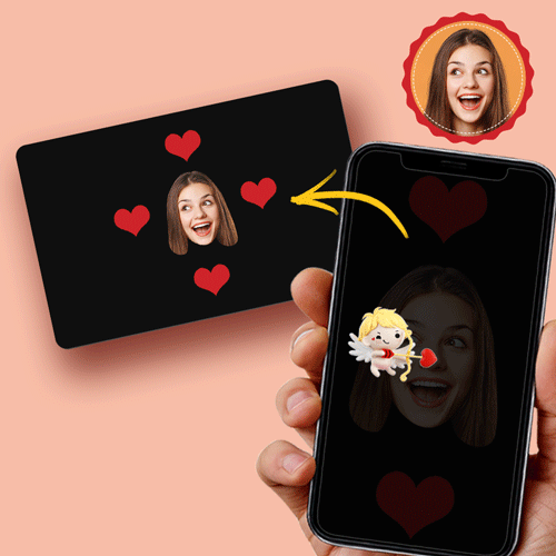 Scannable AR VR Animation 3D Card Virtual Reality Animation AR Graphic Cards Gift for Him - soufeeluk
