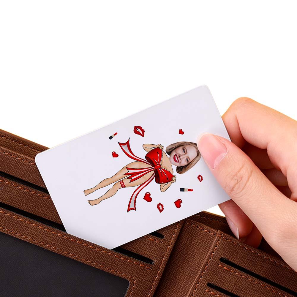 Scannable AR VR Animation 3D Card Virtual Reality Animation AR Graphic Cards Red Bow - soufeeluk