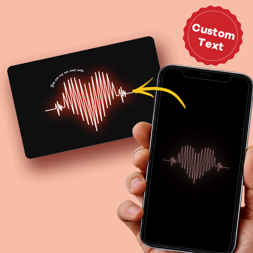 Scannable AR VR Animation 3D Card Virtual Reality Animation AR Graphic Cards Heart Wave - soufeeluk