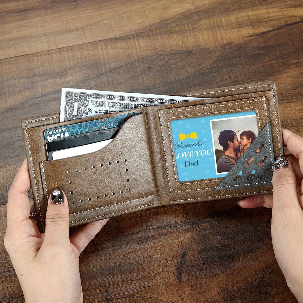 Custom Photo Wallet Insert Card Love You Dad Card - soufeeluk