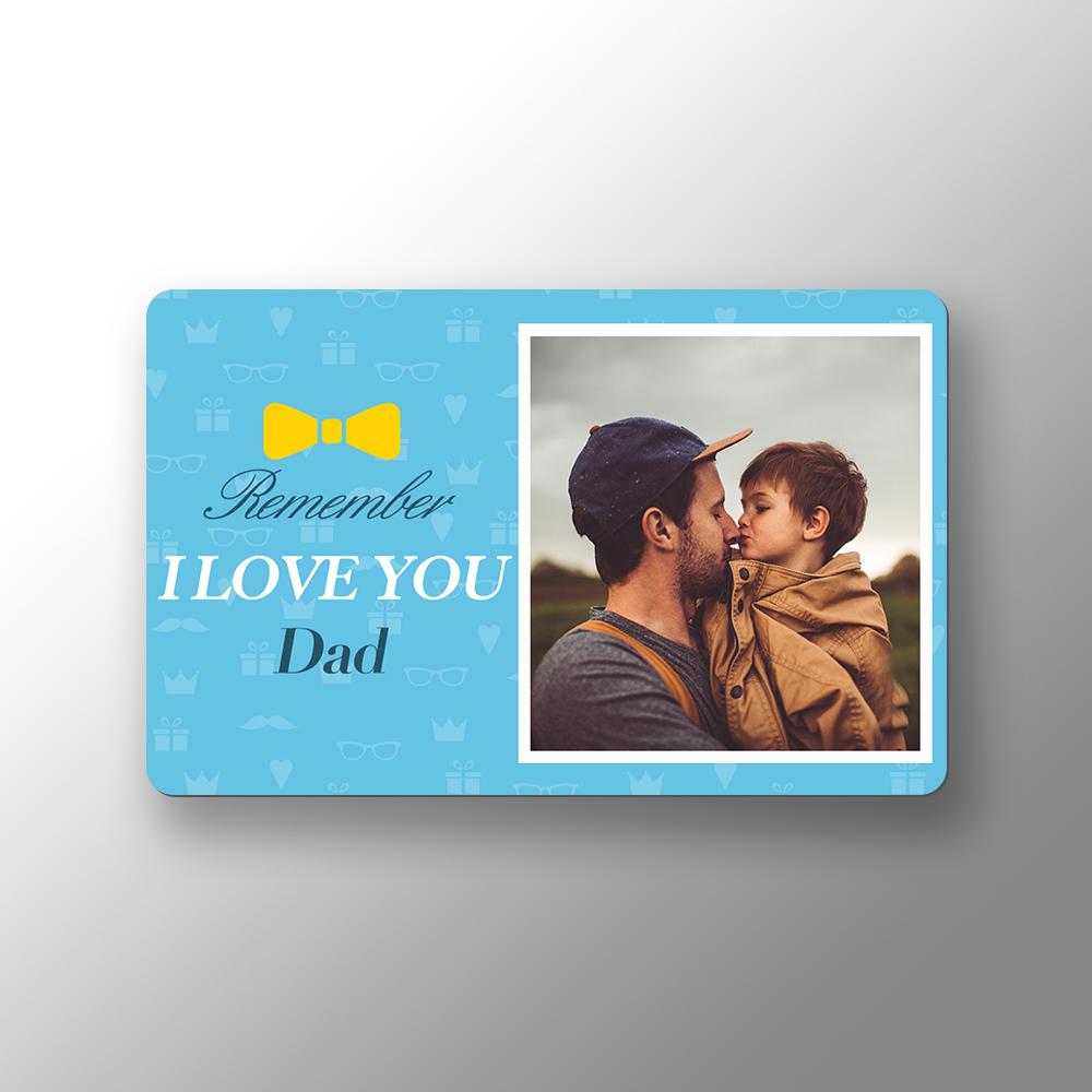 Custom Photo Wallet Insert Card Love You Dad Card - soufeeluk