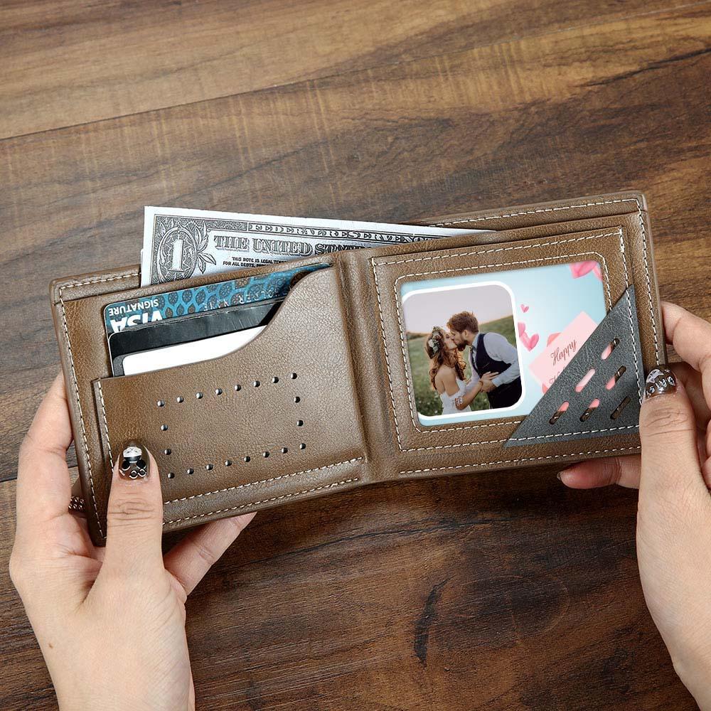 Custom Photo Wallet Insert Happy Valentine's Day Card - soufeeluk