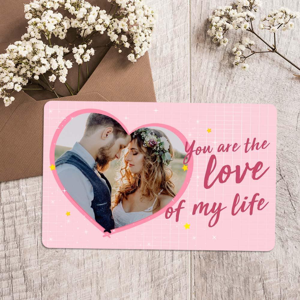 Custom Photo Wallet Insert Card Gifts for Lover - soufeeluk