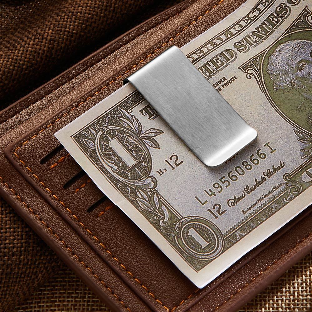 Custom Photo Money Clips Personalised Metal Money Clips Gift for Father Lover Husband - soufeeluk