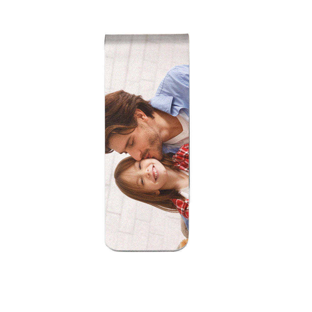 Custom Photo Money Clips Personalised Metal Money Clips Gift for Father Lover Husband - soufeeluk