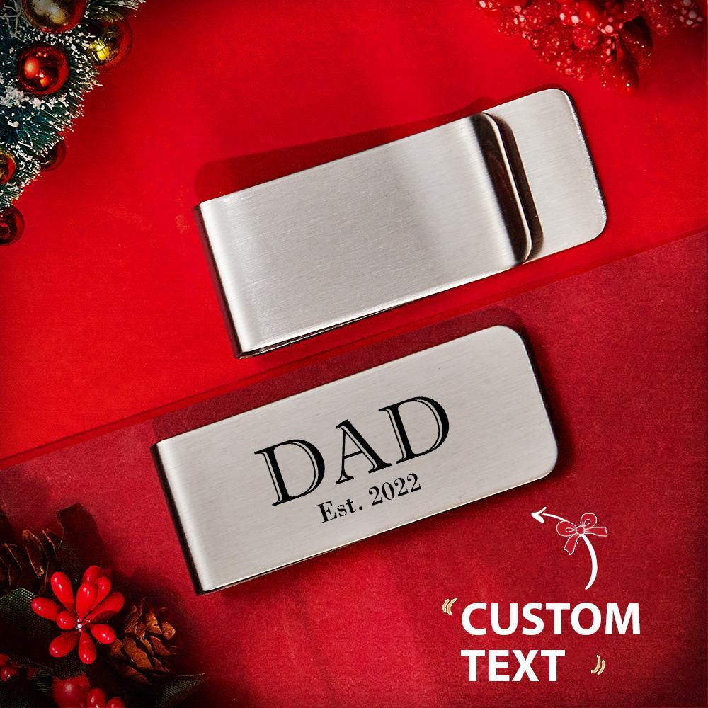Custom Money Clips Personalised Name Money Clips Gift for Father Lover Husband - soufeeluk