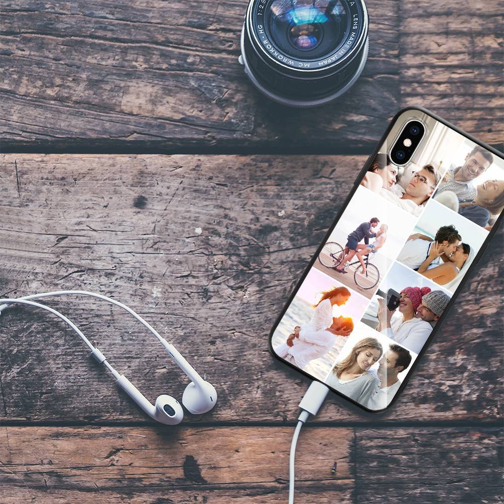 iPhoneX Custom Photo Protective Phone Case - Glass Surface - 7 Pictures