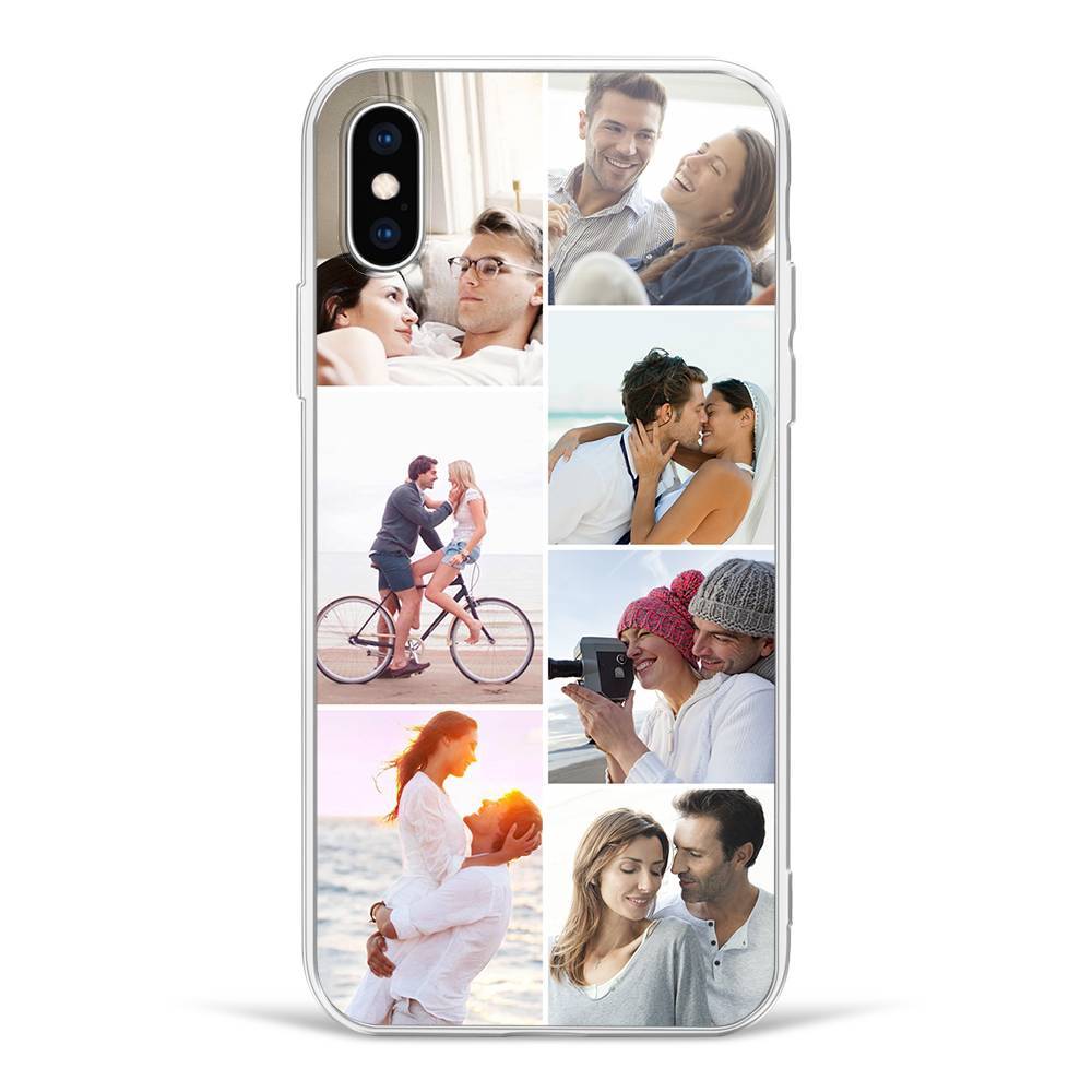 iPhoneX Custom Photo Protective Phone Case - 7 Pictures Soft Shell Matte