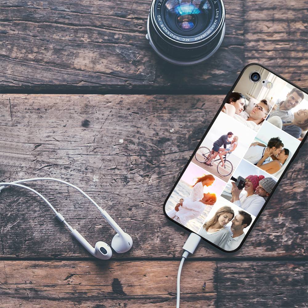 iPhone 7/8 Custom Photo Protective Phone Case - 7 Pictures Soft Shell Matte