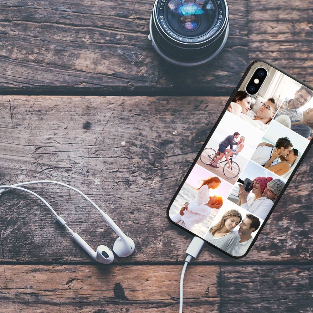 iPhone Xs Max Custom Photo Protective Phone Case - 7 Pictures Soft Shell Matte