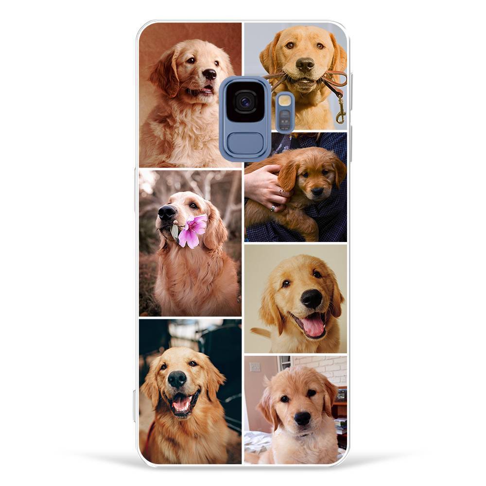 Custom Photo Collage Protective Phone Case 7 Pictures Soft Shell Matte - Samsung S9