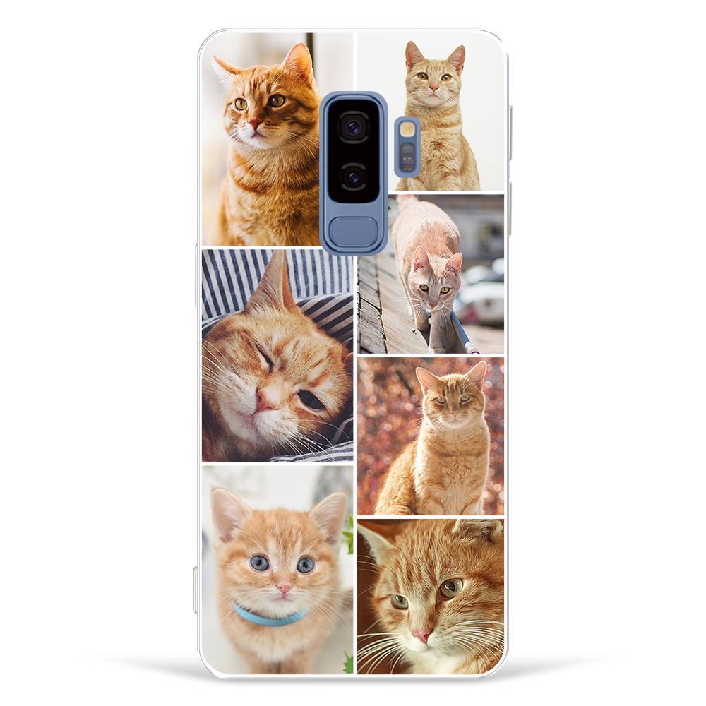 Custom Photo Collage Protective Phone Case 7 Pictures Soft Shell Matte - Samsung S9 Plus