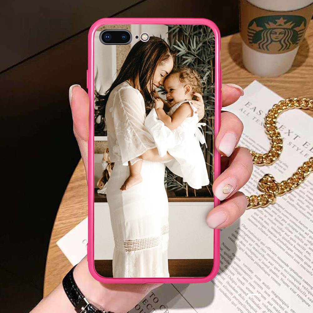 Custom Photo Protective Phone Case Acrylic Rose Red - iPhone 6/6s
