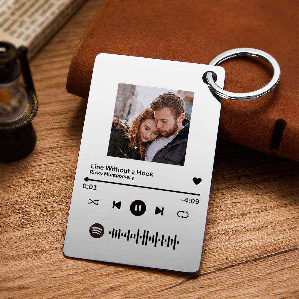 Custom Photo Scannable Spotify Code Music Plaque Valentine's Day Gifts - soufeeluk